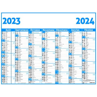 3664447138503-Calendrier Classique - 7 mois par face - 32 x 42 cm - Oberthur--0