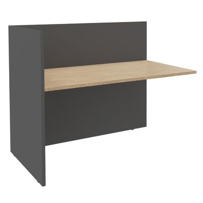 3253310209725-Banque d'accueil Module de départ haut OLA - L122,5 x H112 x P82,5 cm - structure carbone, plateau ch