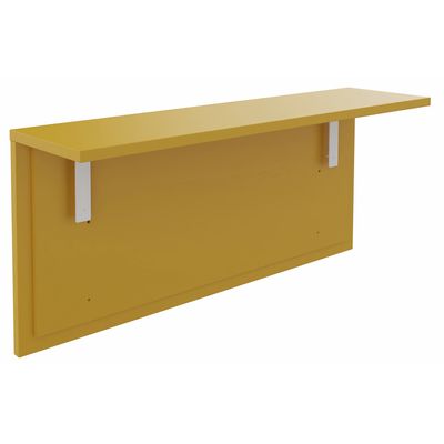 3253310229273-Tablette pour banque d'accueil OLA - réglable en hauteur - L100 x P30 cm - equerre blanche (A positionner sur module haut ou retour direct ha--0