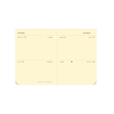 3371010480111-Agenda Impala Mini 2 Days - 2 jours par page - 7 x 10 cm - rouge - Quo Vadis--1