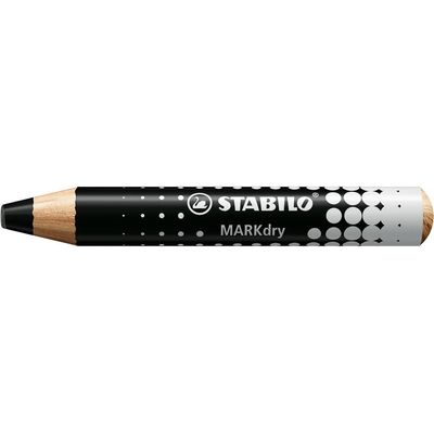 4006381582506-STABILO MARKdry - Crayon marqueur  - noir--0