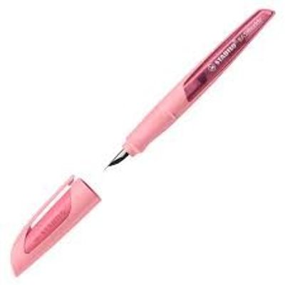 4006381587686-STABILO EASYbuddy Pastel - Stylo plume ergonomique pour gaucher - rouge--0