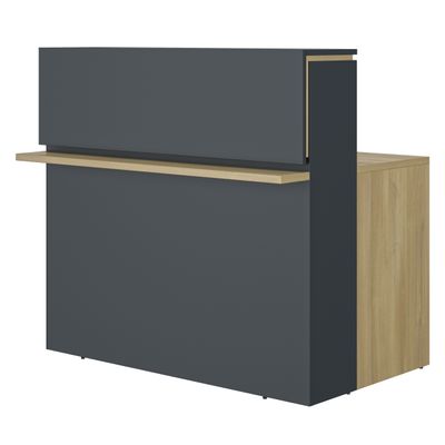 3483601119154-Banque d'accueil droite ZOOM - L120 cm - chêne bocage--0