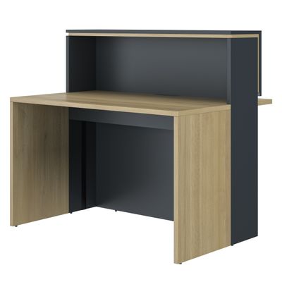 3483601119154-Banque d'accueil droite ZOOM - L120 cm - chêne bocage--1