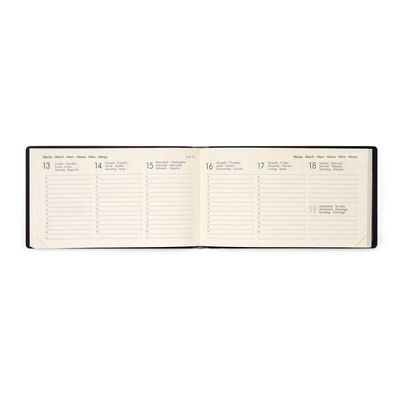 8053610789027-Agenda semainier - 1 semaine sur 2 pages - 14 x 8 cm - abricot - Legami Colours Collection--2