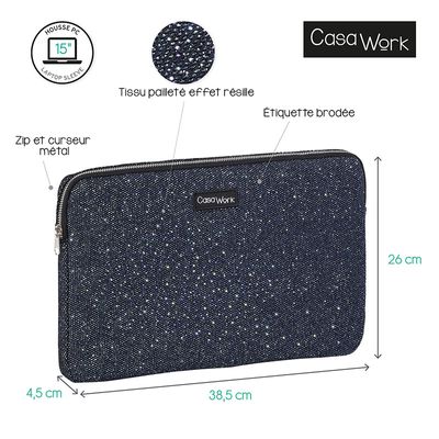 3135257513045-Viquel Casawork - Housse pour ordinateur portable 15″ - Precious--3