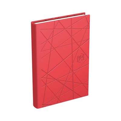 3147280261428-Agenda de poche Textura - 2 jours par page - 7,4 x 11 cm - rouge - Oxford--0