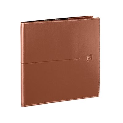 3147280268137-Agenda Voyage - 1 semaine sur 2 pages - 16 x 16 cm - marron - Oxford--0