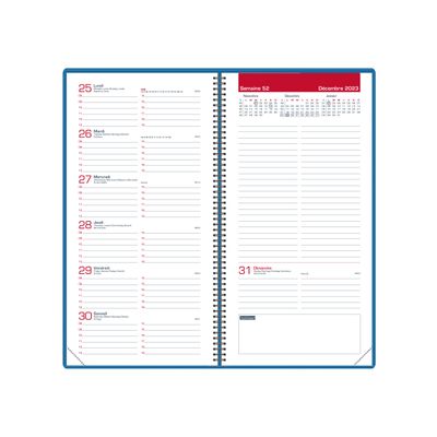 3147280268045-Agenda de poche Voyage - 1 semaine sur 2 pages - 9 x 17 cm - violet - Oxford--1