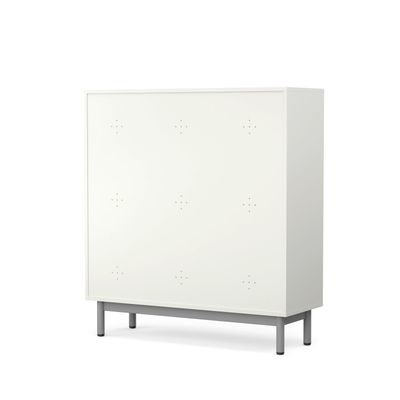 3617350005851-Vestiaire CAMILLE 12 cases - H.149,1 x L.120 x P.43,2 cm - imitation chêne clair - portes en option (n--1