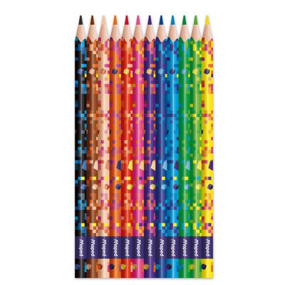 3154148622048-Maped Pixel Party - 12 Crayons de couleur en pochette carton--1