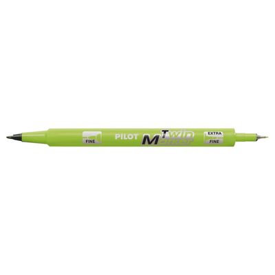 4902505169649-Pilot TWIN MARKER - Marqueur permanent - double pointe fine / extra fine - vert clair--0