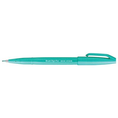 4902506412904-Pentel Arts Brush Sign Pen - Roller - vert émeraude--0