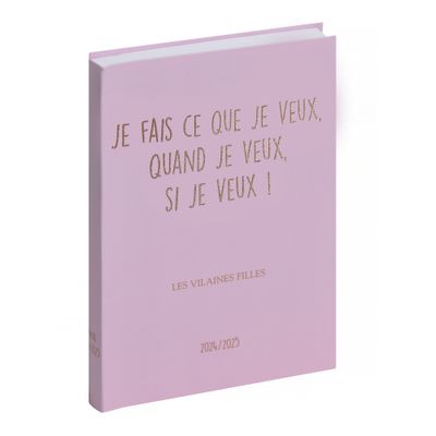3660942084178-Agenda Les Vilaines Filles - 1 jour par page - 12,5 x 17,5 cm - je veux - Exacompta--0