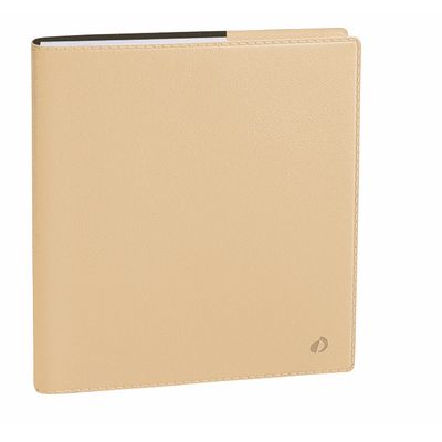 3371010509751-Agenda Toscana Executif avec répertoire - 1 semaine sur 2 pages - 16 x 16 cm - beige sable - Quo Vadis--0