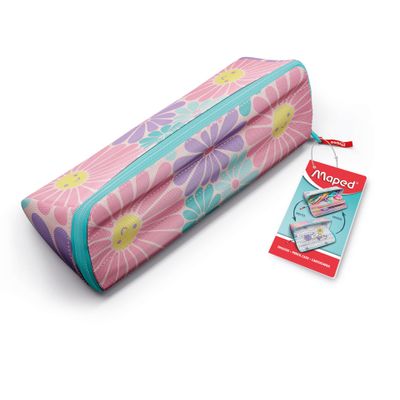 3154149319114-Maped - Trousse à ouverture XXL Pastel 1 compartiment - fleurs - réversible et personnalisable--0