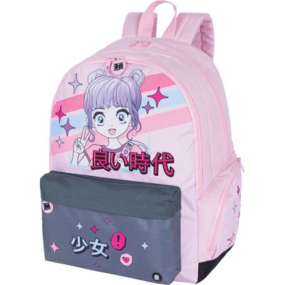 3664447173498-Sac à dos Manga girl - 2 compartiments - Oberthur--0