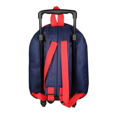 3666311022994-Sac maternelle à roulettes Cars - 1 compartiment - bleu - Bagtrotter--2