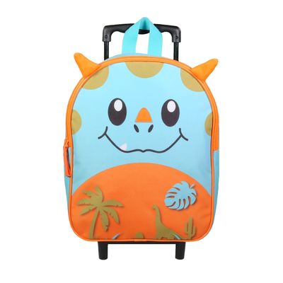 3666311024349-Sac maternelle à roulettes Kids - 1 compartiment - bleu - Bagtrotter--0
