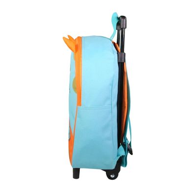 3666311024349-Sac maternelle à roulettes Kids - 1 compartiment - bleu - Bagtrotter--1