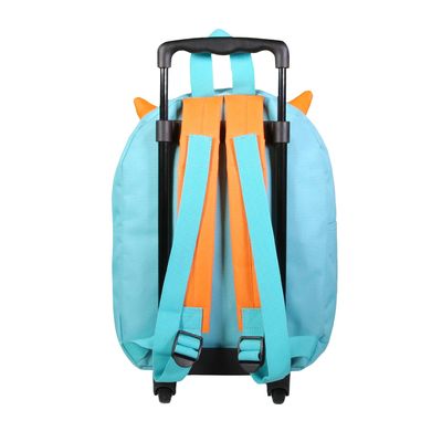 3666311024349-Sac maternelle à roulettes Kids - 1 compartiment - bleu - Bagtrotter--2