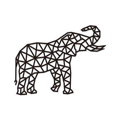 4815123000808-Puzzle murale en bois - éléphant - 733 x 555 x 7 mm--1