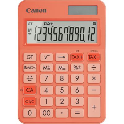 4549292238402-Calculatrice de bureau Canon LS-125KB - 12 chiffres - alimentation batterie et solaire - orange--0