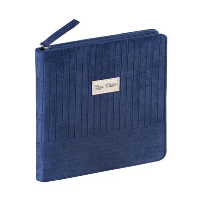 3371010510016-Quo Vadis - Agenda - 2025 - Exécutif - Semainier Planning - Français - Colette - Bleu - 13 mois de décembre à décembre - 16x16 cm - Papier Clairefontaine blanc - Fabri--0