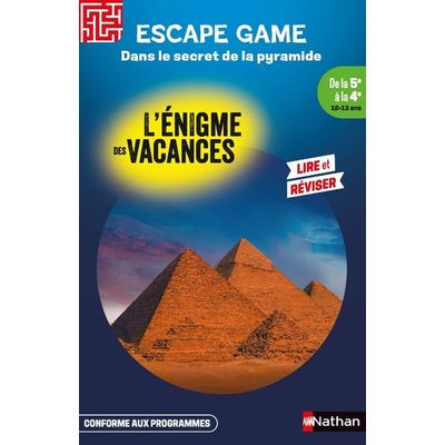 97802095029036-L'énigme des vacances : Escape game : Dans le secret de la pyramide--0