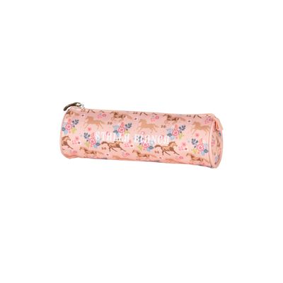 3661507928012-Trousse ronde STALLA BIANCA GALOP - rose- Kid'Abord--0