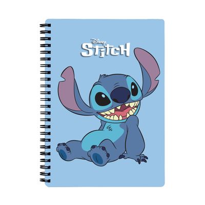 3666311031293-Cahier de texte Stitch - 18x22 cm - bleu - Bagtrotter--0