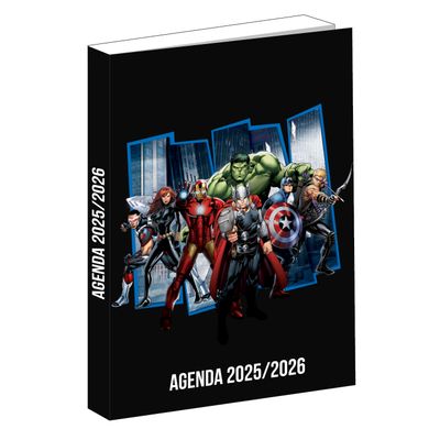 3666311029160-Agenda Avengers - 1 jour par page - 12x17 cm - bleu - Bagtrotter--0