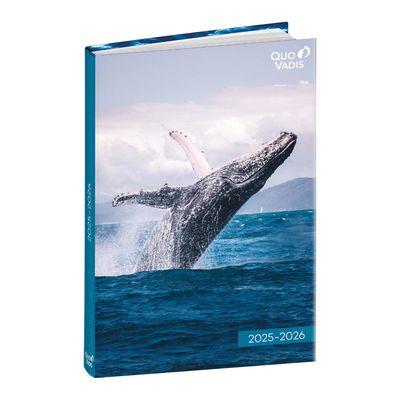 3371010525232-EUROTEXTAGENDA ML Mes potes à pattes sauvages - Baleine - 12x17 cm - Journalier - 12 mois de août à ju--0