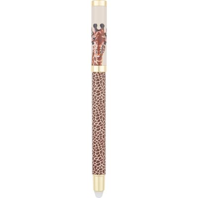 3664447195735-Stylo roller gomme Animaux - 5 decors assortis - Oberthur--1