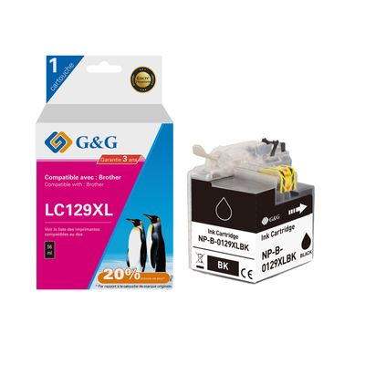 6942383184745-Cartouche compatible Brother LC129XL - noir - G&G--0