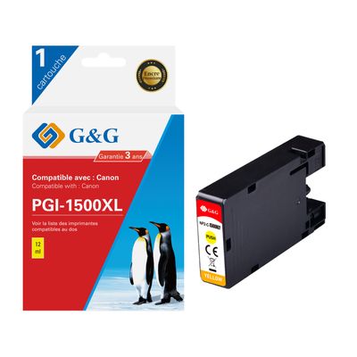 6937173408170-Cartouche compatible Canon PGI-1500XL - jaune - G&G--0