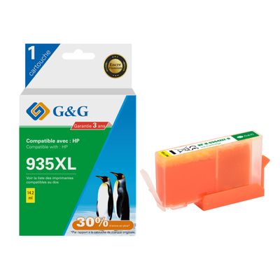 6937173407210-Cartouche compatible HP 935XL - jaune - G&G--0