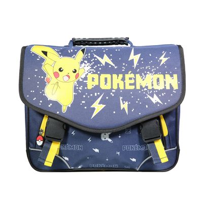3700516288714-Cartable Pokemon 38 cm - 2 compartiments - bleu marine - Bagtrotter-P_405114003_1-0