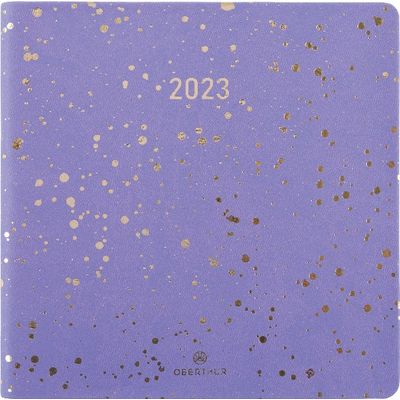 3664447126661-Agenda Céleste - 1 semaine sur 2 pages - 16,5 x 16,5 cm - lilas - Oberthur-P_405120318_1-0
