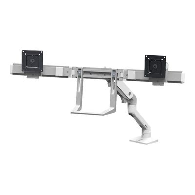 0698833054507-Ergotron HX - Bras support pour 2 écrans jusqu'à 32" - fixation pince - blanc-P_405143811_3-2