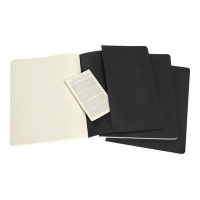 8058341719220-Moleskine Cahier journal - 3 cahier de notes - 19 x 25 cm - pointillé - noir-P_405145284_2-1