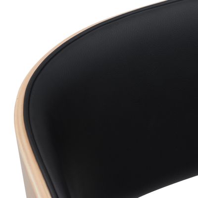 3397701697606-Chaise JUNON - Bois multiplis imitation chêne clair et polyuréthane noir-P_405154169_7-6