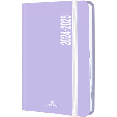 3664447174648-Agenda à élastique Alabama - 1 jour par page - 12,5 x 17,5 cm - lilas - Oberthur-P_405162047_1-0