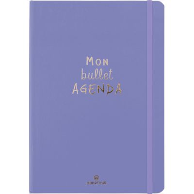 3664447170343-Bullet Agenda - 1 semaine sur 2 pages - 15 x 21 cm - lavande - Oberthur-P_405162239_1-0