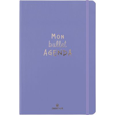 3664447172903-Bullet Agenda - 1 semaine sur 2 pages - 10 x 15 cm - lavande - Oberthur-P_405162244_1-0