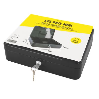 3539012004654-Les Prix Mini - Caisse à monnaie - 8 compartiments - 30 x 24 x 9 cm - noir-P_405162803_1-0