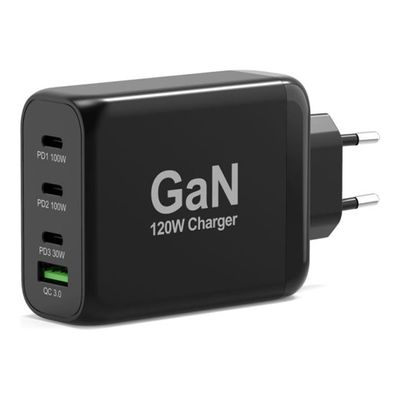 3567042030466-PORT Connect adaptateur secteur - GaN - USB, 3 x USB-C - 120 Watt-P_405166425_1-0