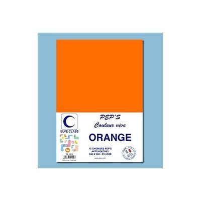 3416795912027-Elve Class Pep's - 12 chemises - 210 gr -  240 x 320 mm - orange vif-P_405185642_1-0