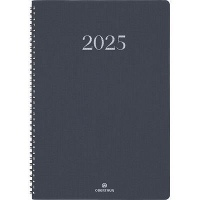 3664447208428-Agenda spiralé Galway - 1 semaine sur 2 pages - 22 x 28 cm - anthracite - Oberthur-P_405188521_1-0