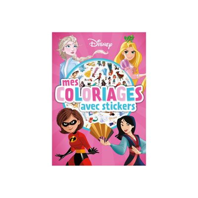 9782017261889-Mes Coloriages avec stickers - Girl Power - Disney - livre à colorier-P_405188656_4-0